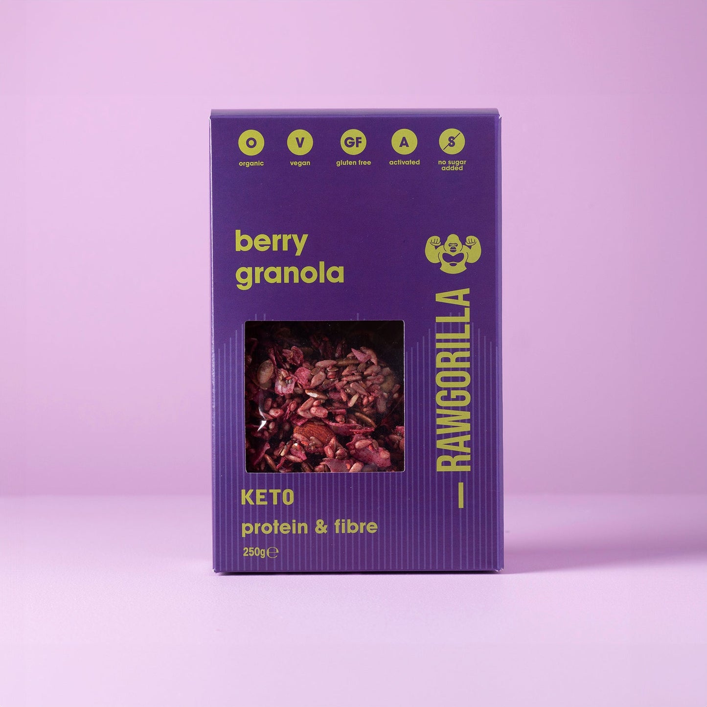 Organic Berry Granola Cereal Keto - 250g - Raw Gorilla