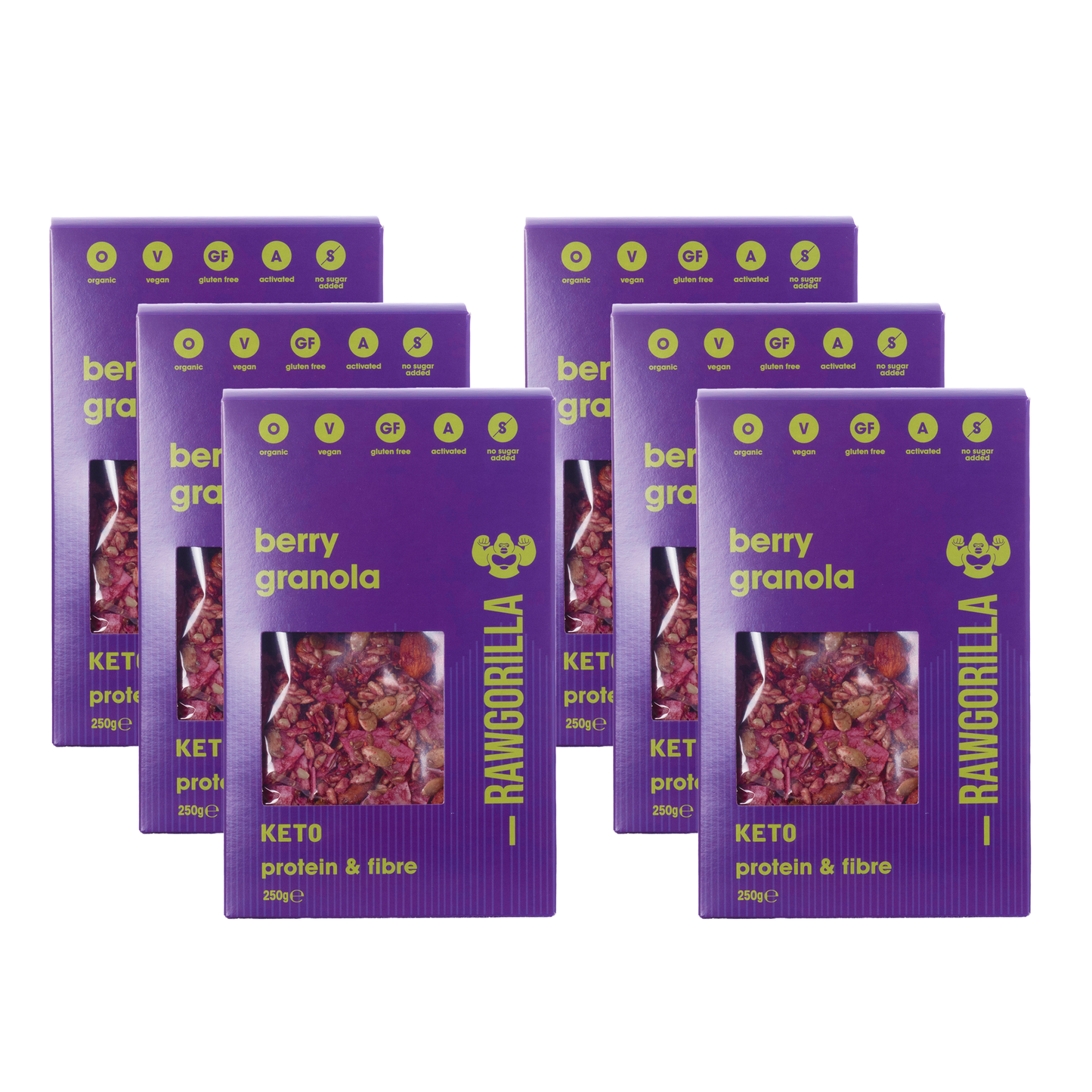 Organic Berry Granola Cereal Keto - 250g - Raw Gorilla