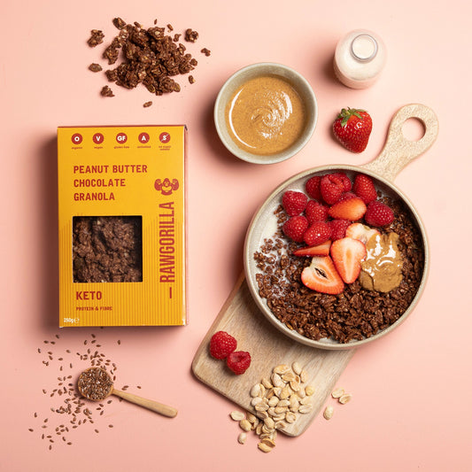 Keto Peanut Butter Chocolate Granola - 250g - Raw Gorilla