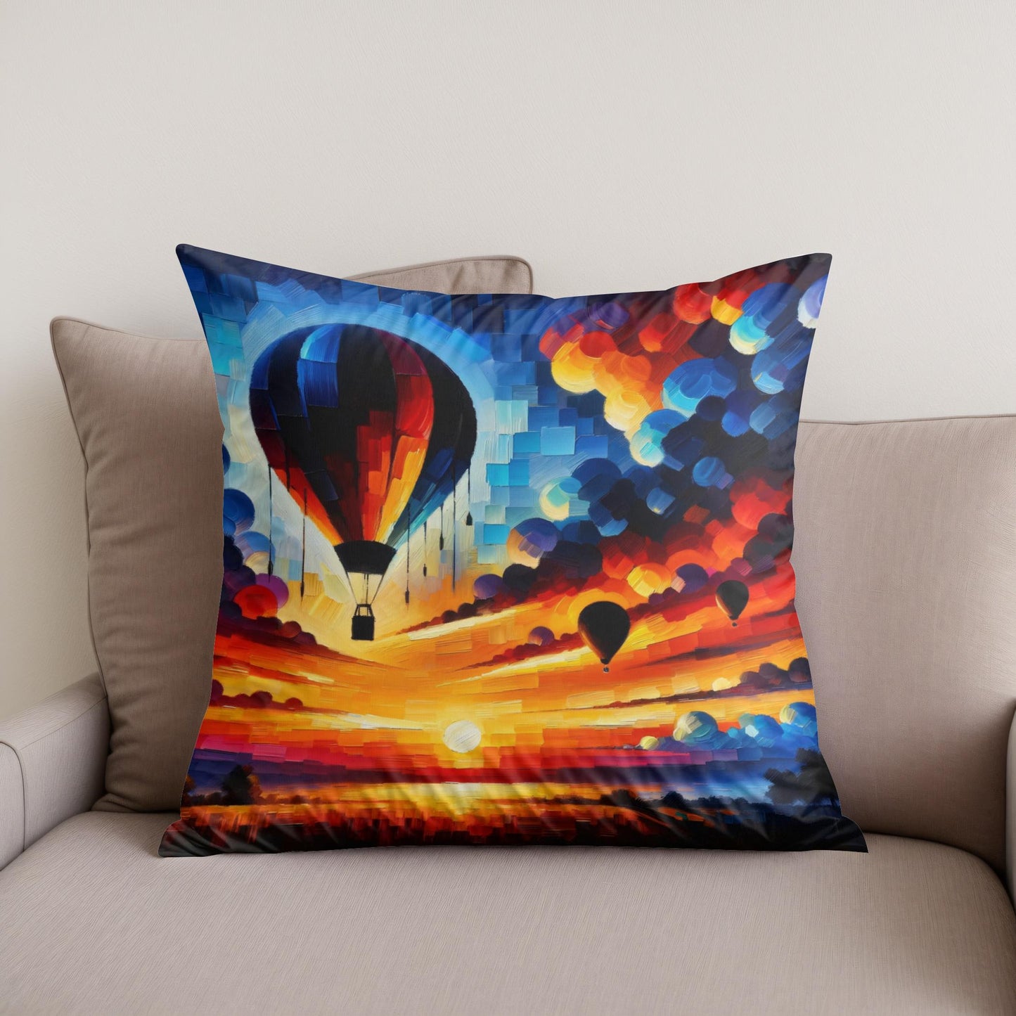Dusk Contrasts Cotton Cushion