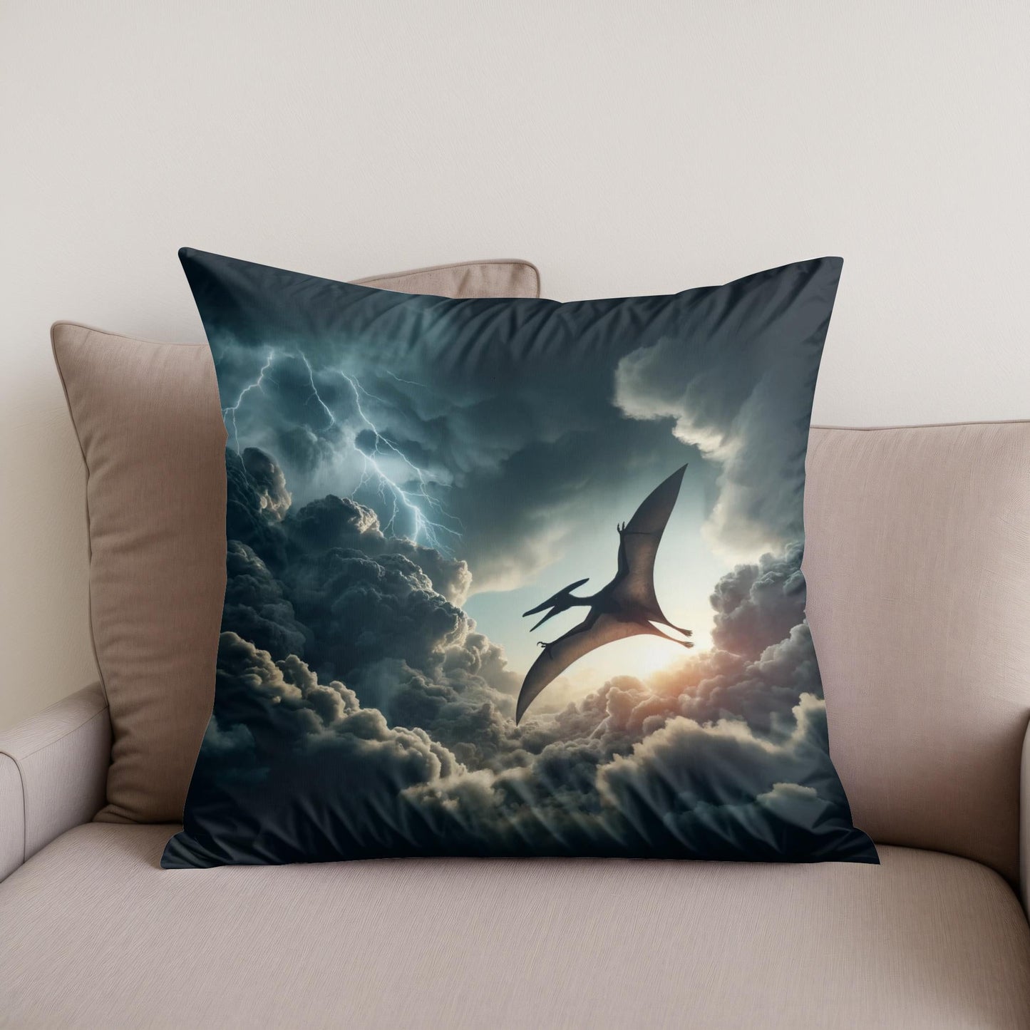 Storm Rider Pterodactyl Cotton Cushion