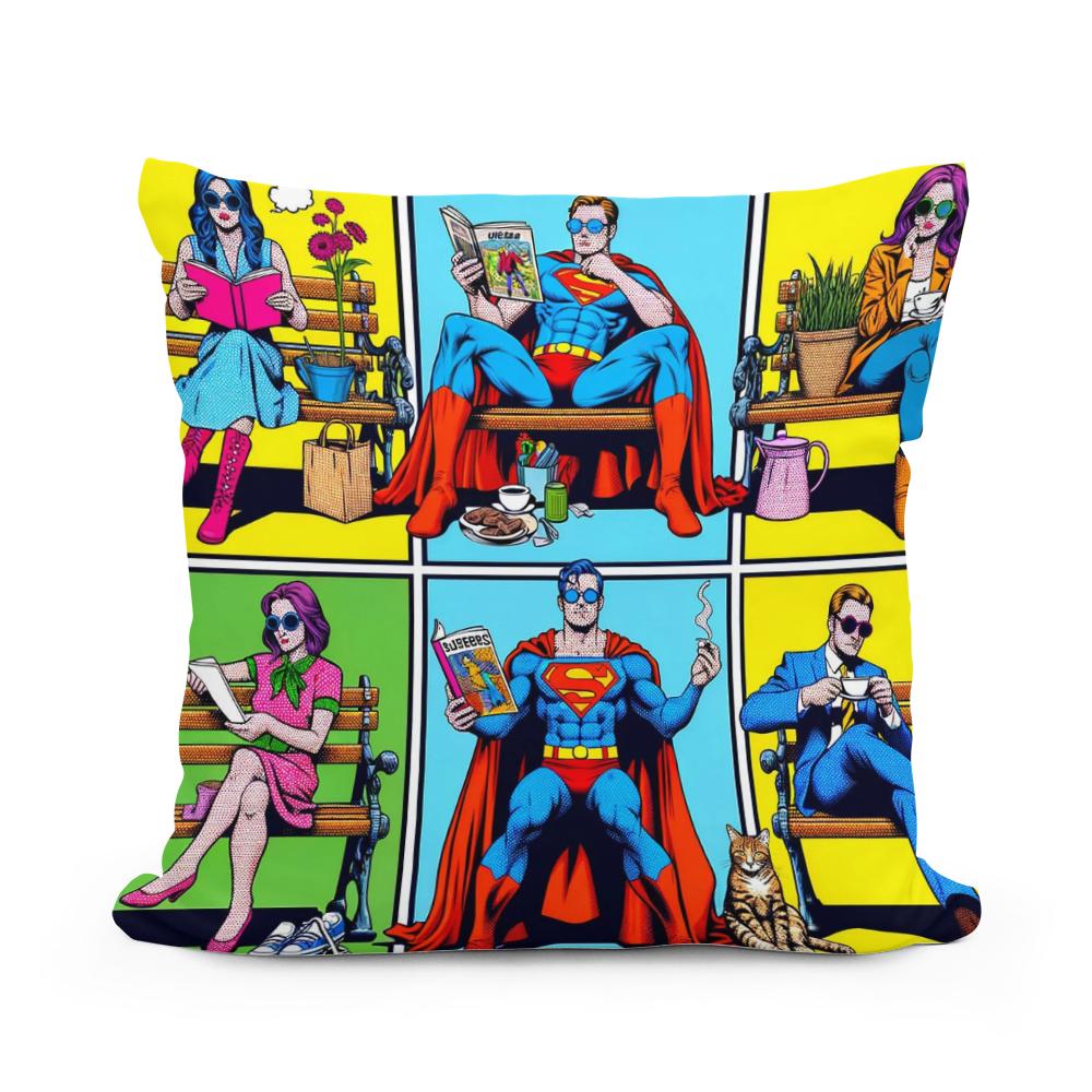 Heroes Unplugged Cotton Cushion