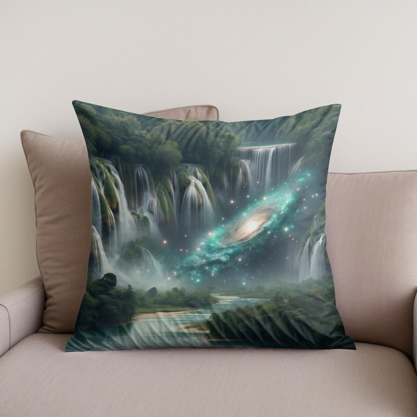 Celestial Falls Cotton Cushion