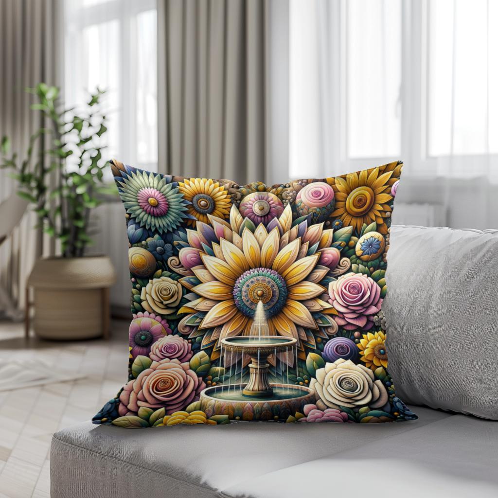 Blossom Tapestry Cotton Cushion