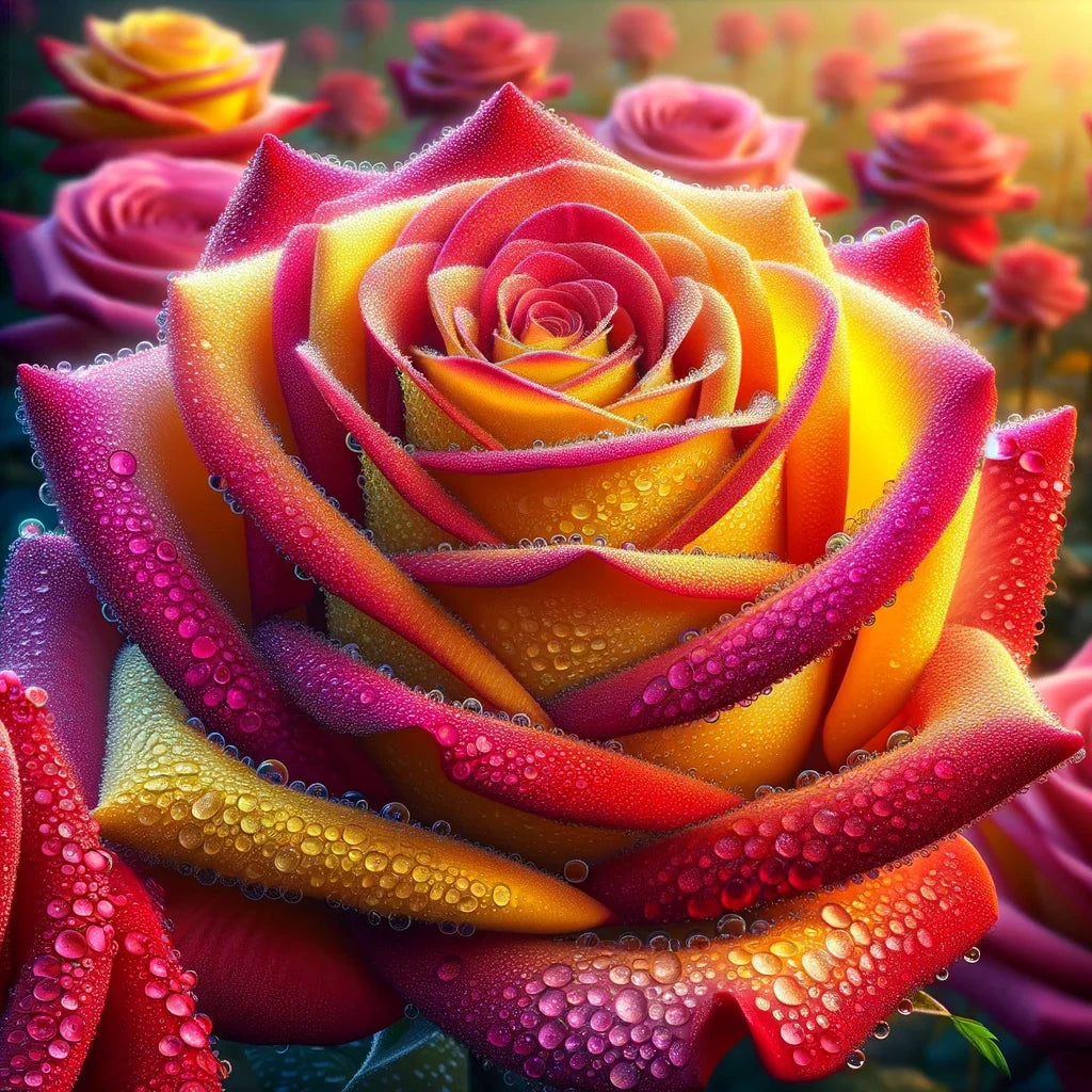 Realism Rose Dew Canvas