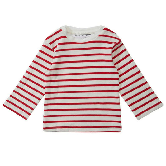 Red Breton Stripe Top