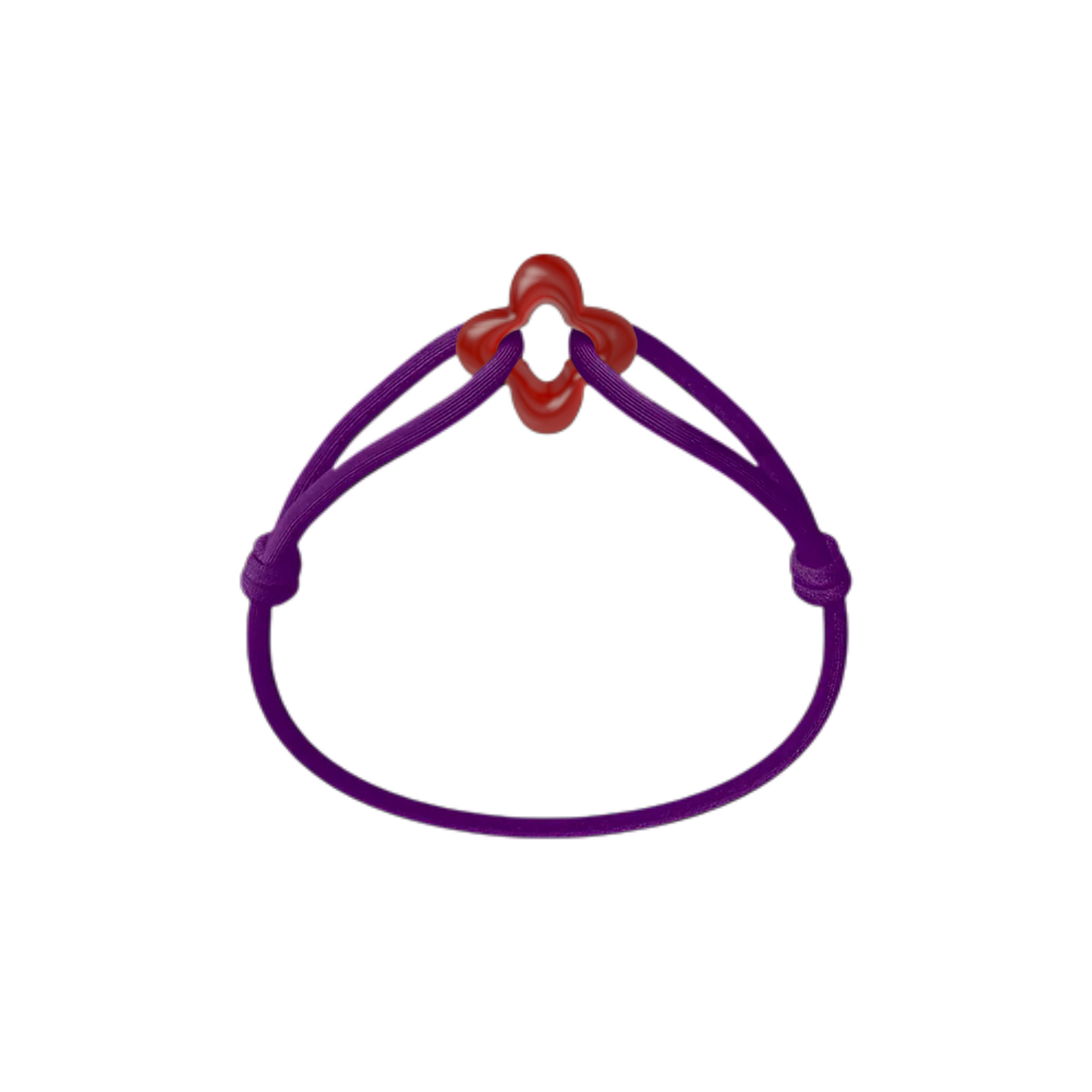 Red Clover Cord Bracelet