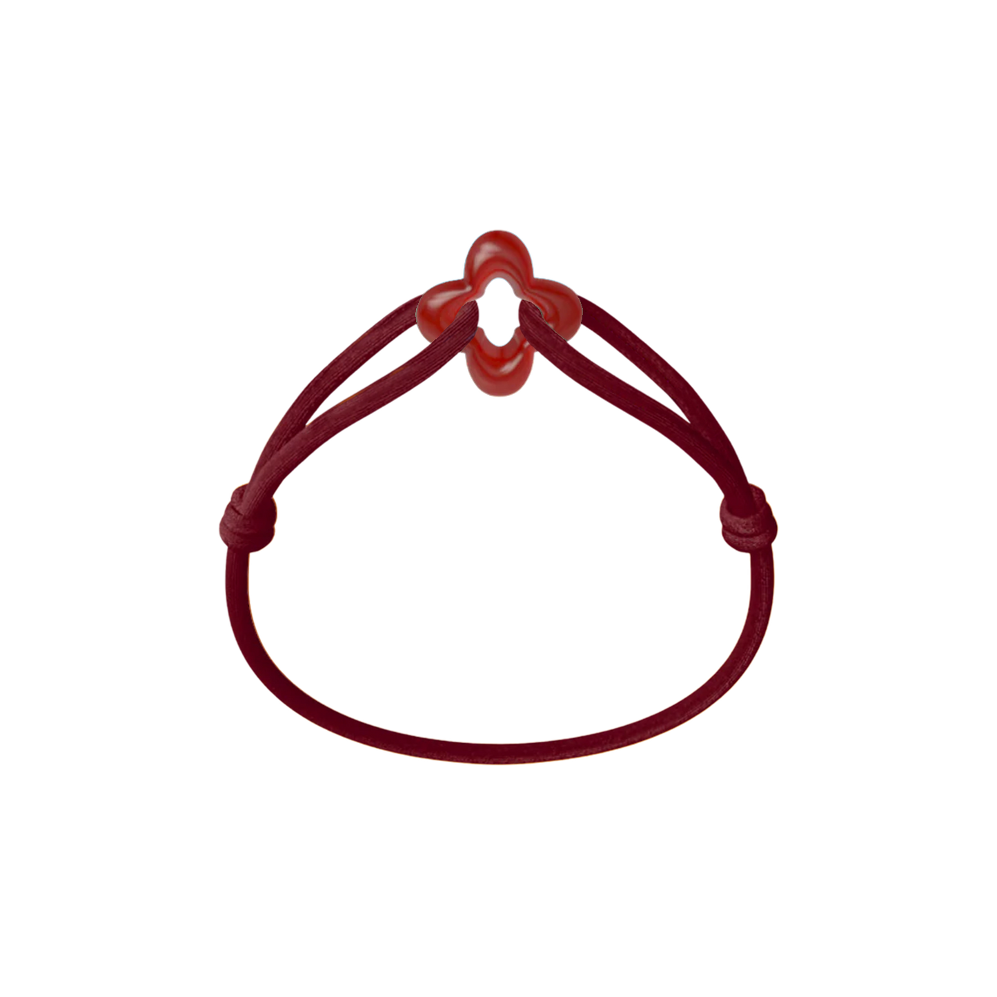 Red Clover Cord Bracelet