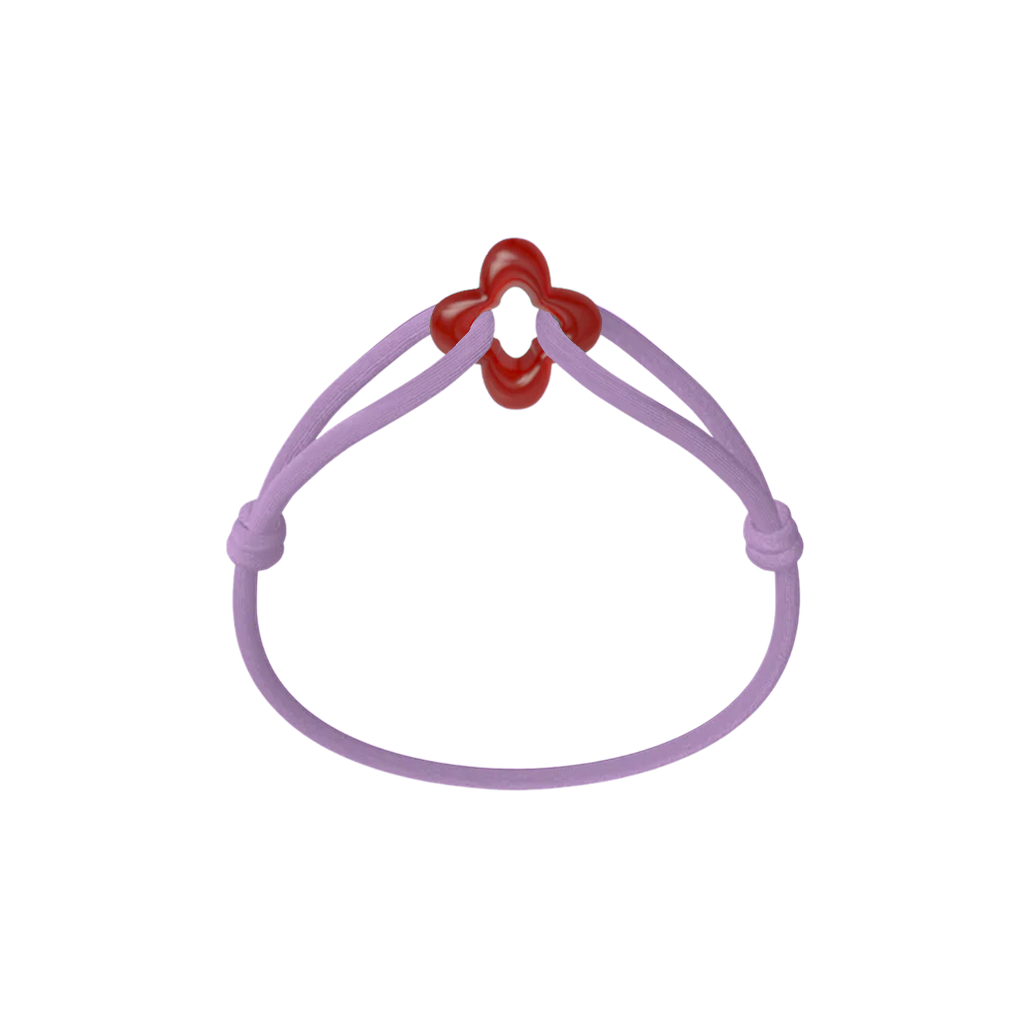 Red Clover Cord Bracelet