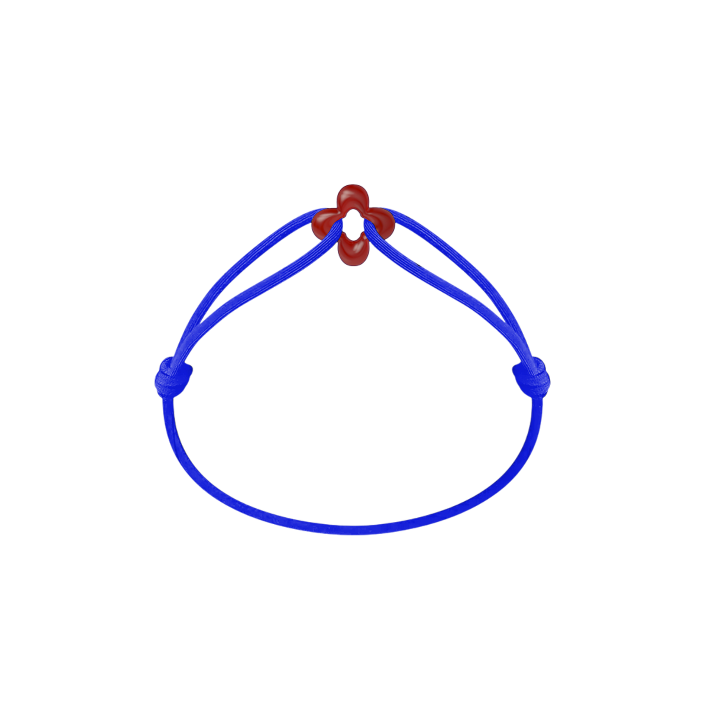 Mini Red Clover Cord Bracelet