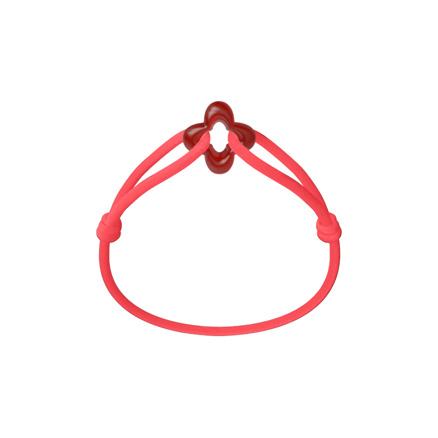 Red Clover Cord Bracelet