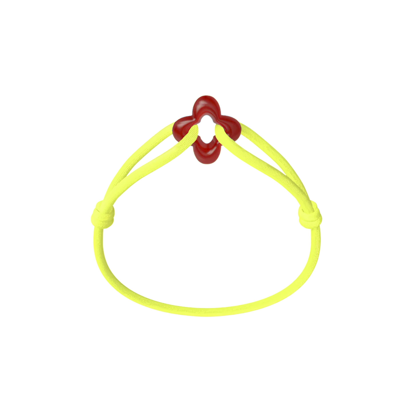 Red Clover Cord Bracelet