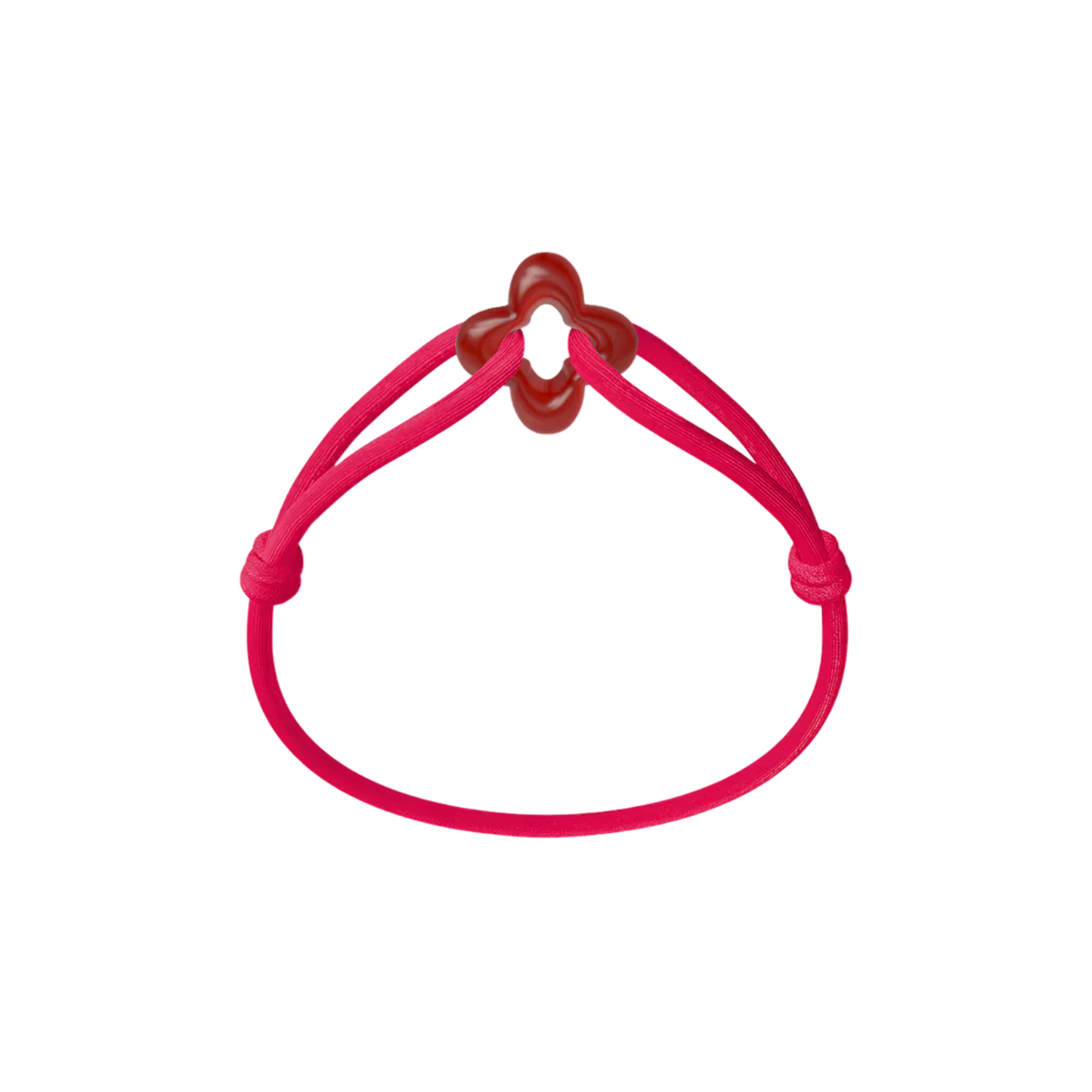 Red Clover Cord Bracelet