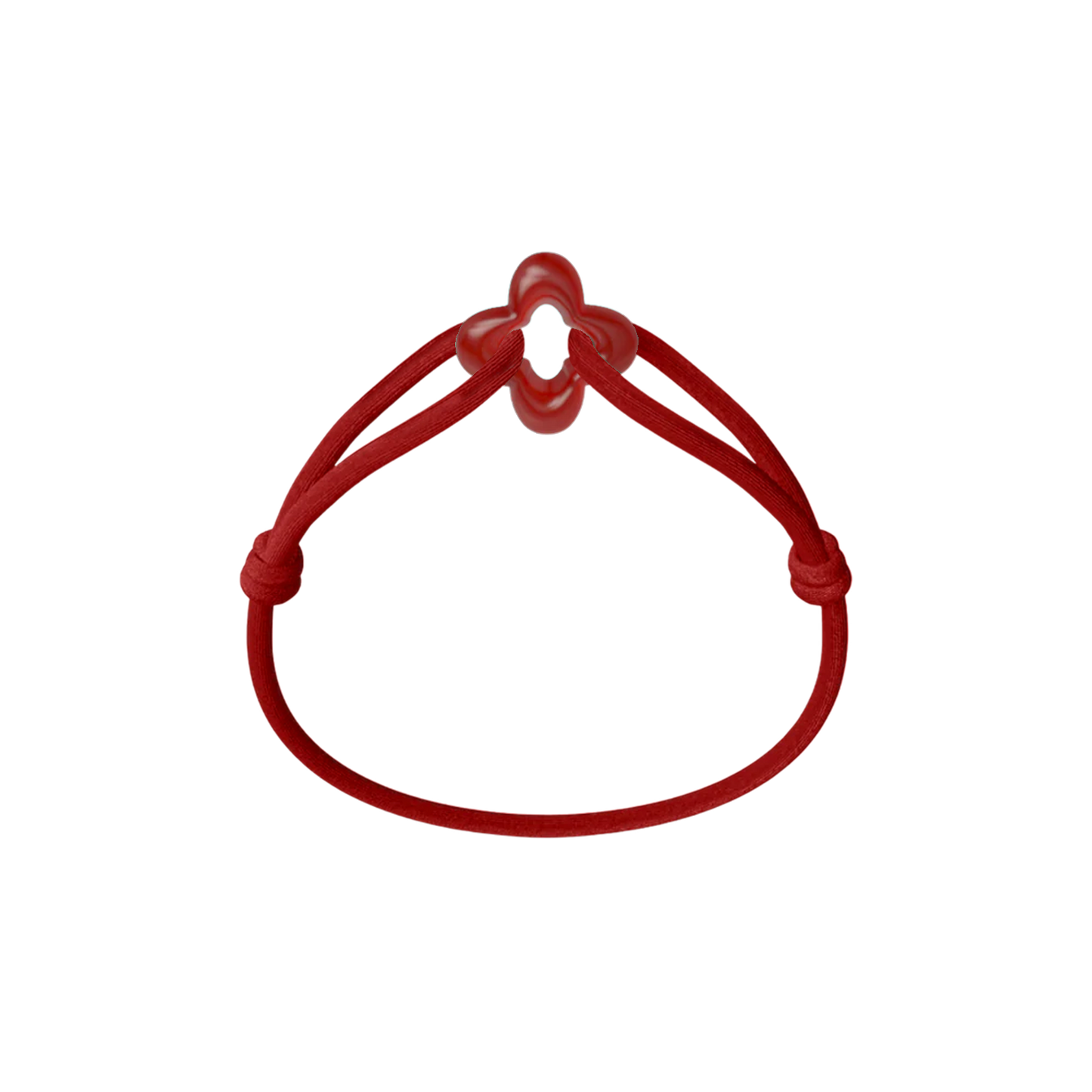 Red Clover Cord Bracelet