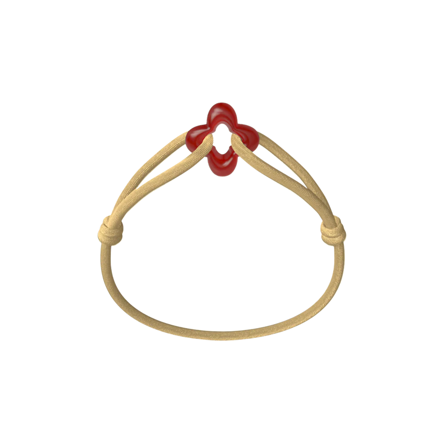 Red Clover Cord Bracelet