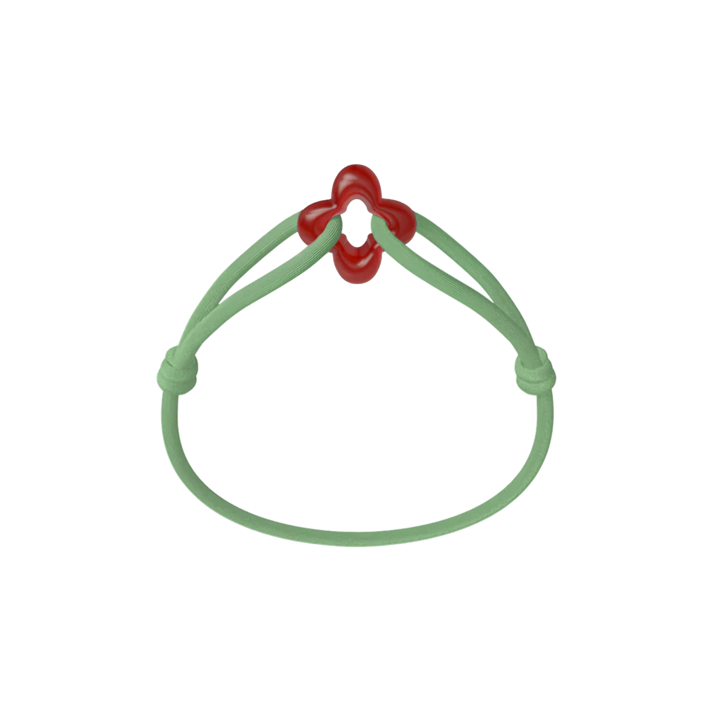 Red Clover Cord Bracelet