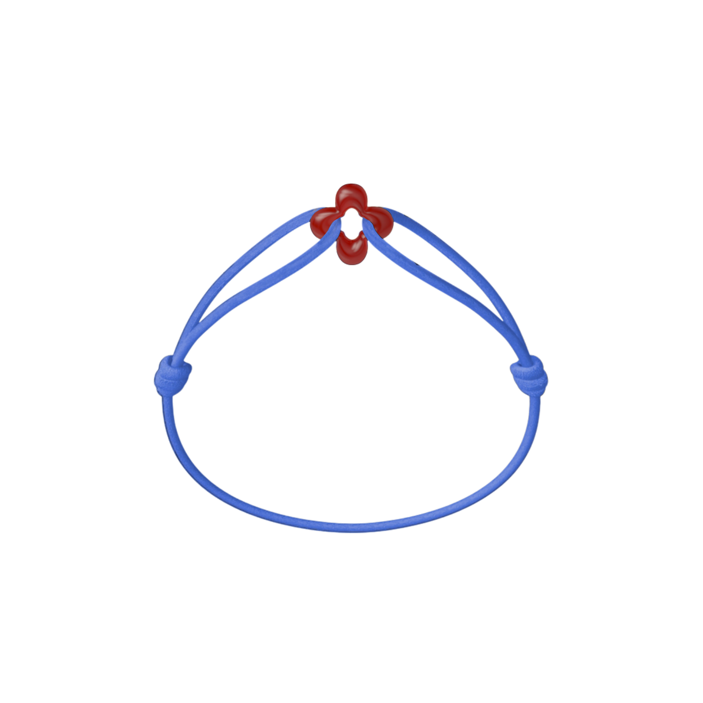 Mini Red Clover Cord Bracelet