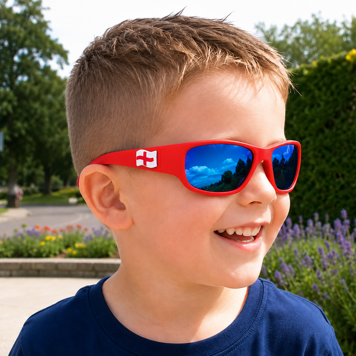 Red Kids Sunglasses| REVO Lens | Snug Fit | 3-5 Years