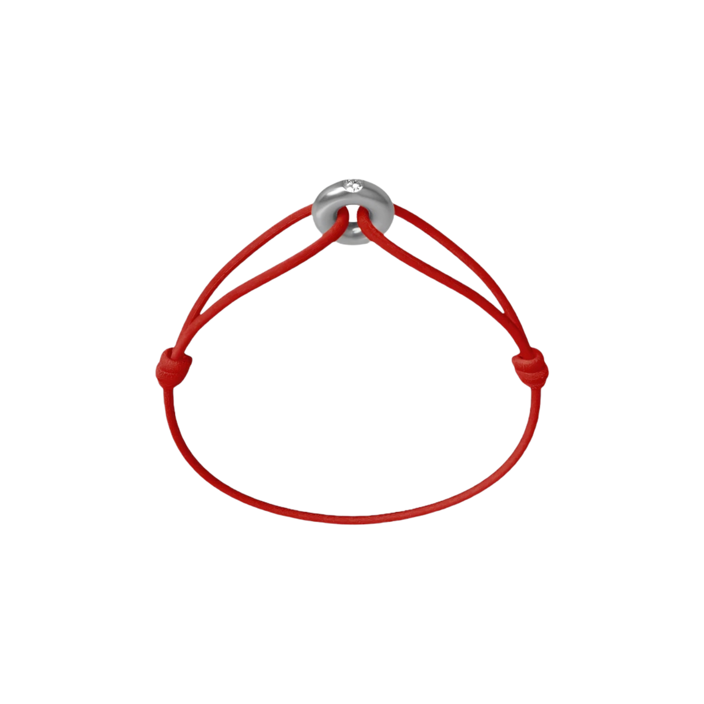 Mini Silver Soho Diamond Cord Bracelet