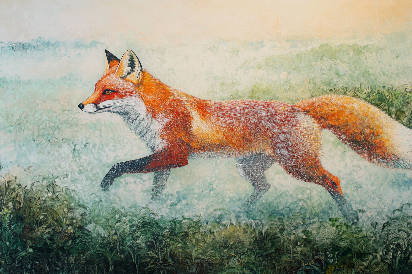 Red Fox Dawn Blanket