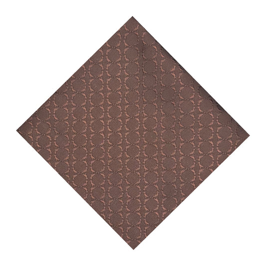 Red Brown Textured Pocket Square