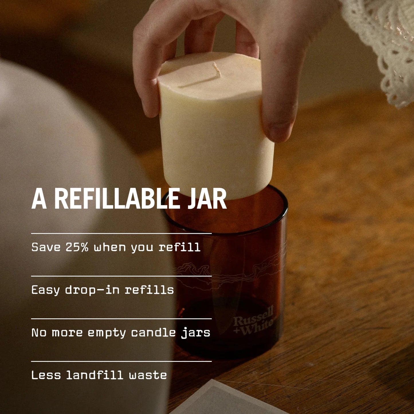 Eastern Garden Scented Candle Refill
