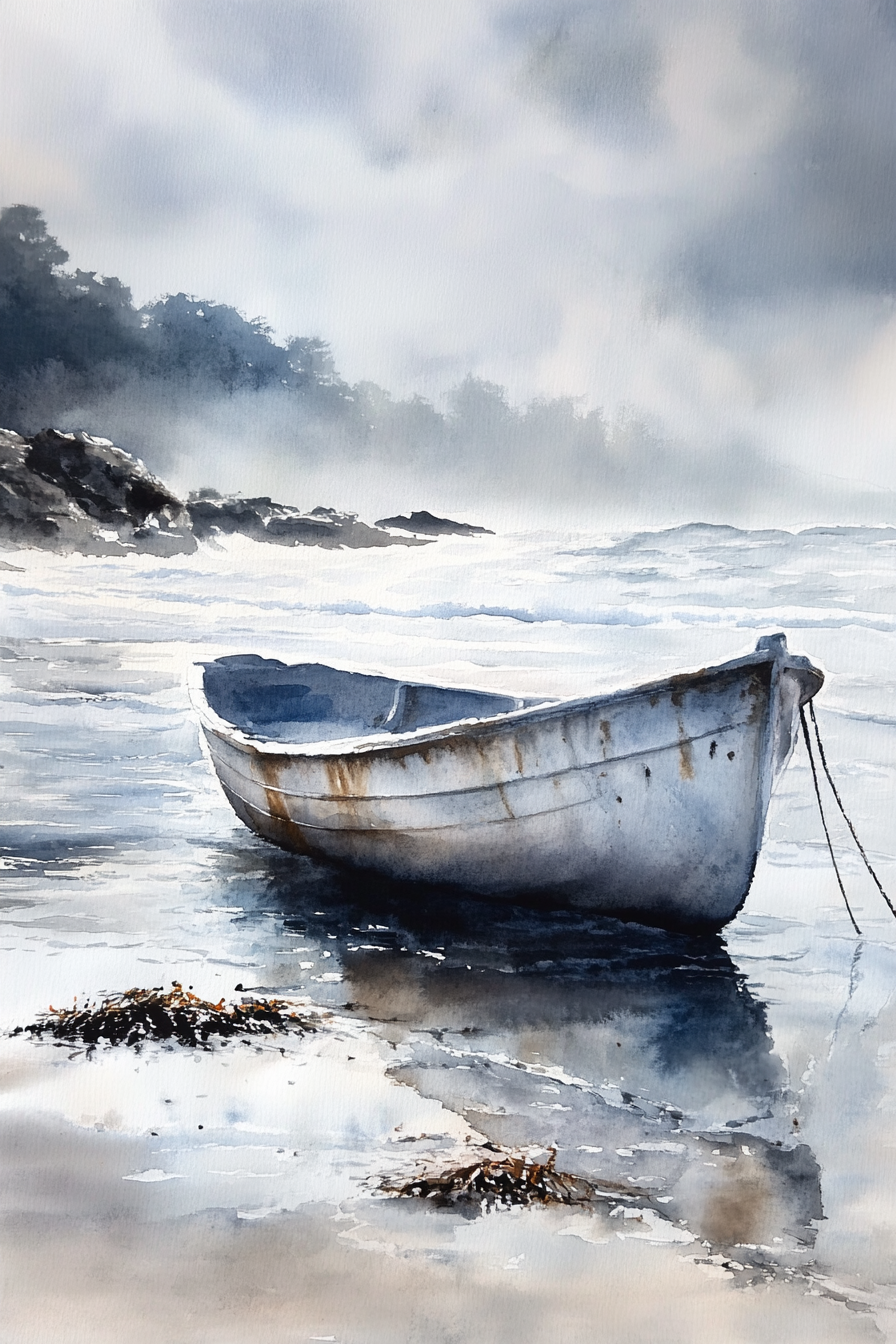 Reflective Tides Canvas