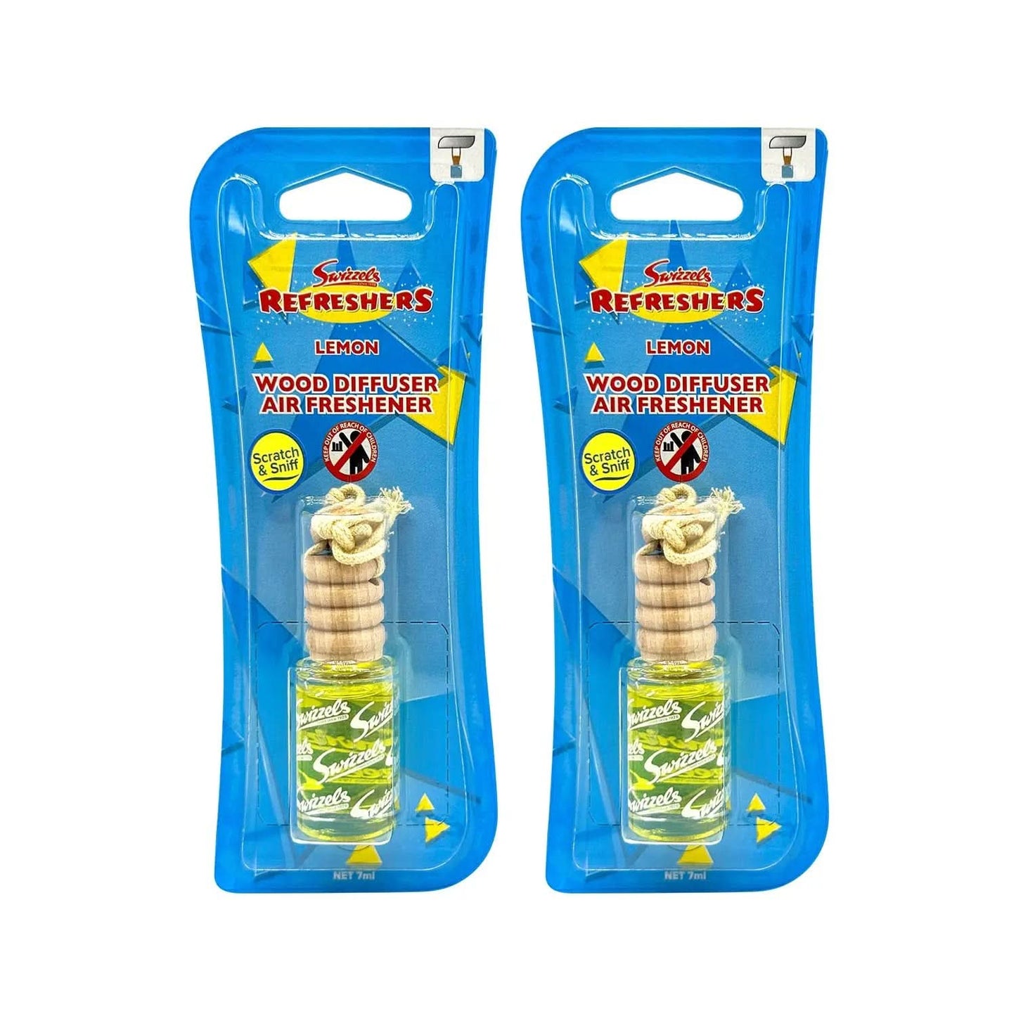 Swizzels Lemon Refreshers Wood Diffuser Car Air Freshener