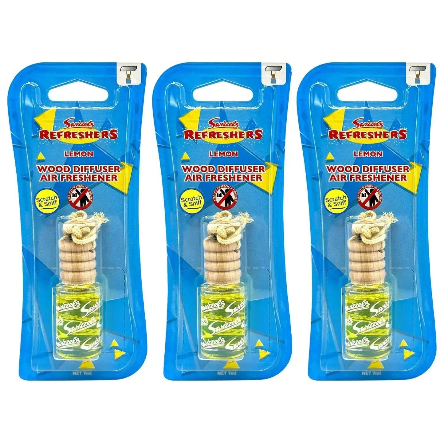 Swizzels Lemon Refreshers Wood Diffuser Car Air Freshener