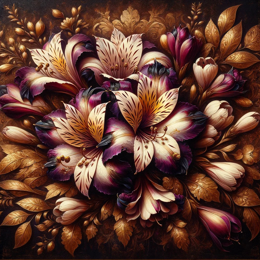 Regal Alstroemeria Canvas