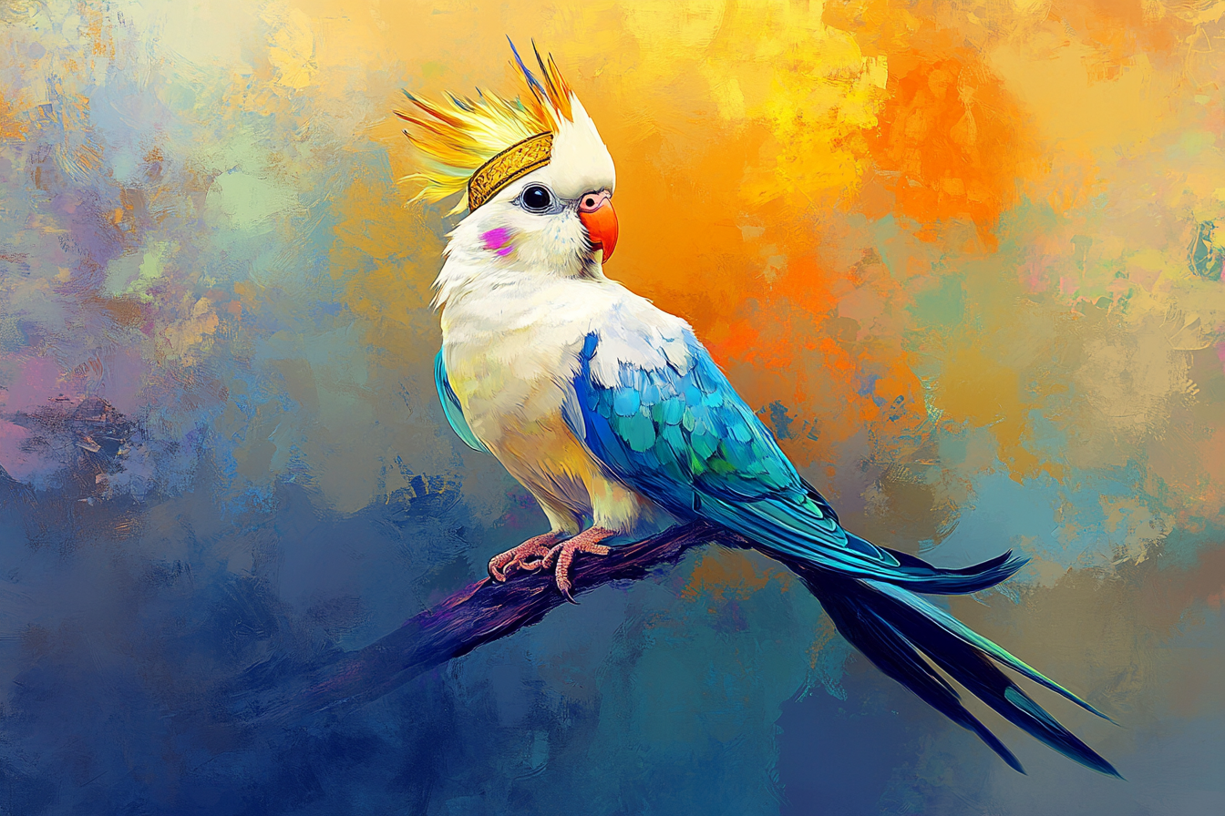 Regal Cockatiel Blanket