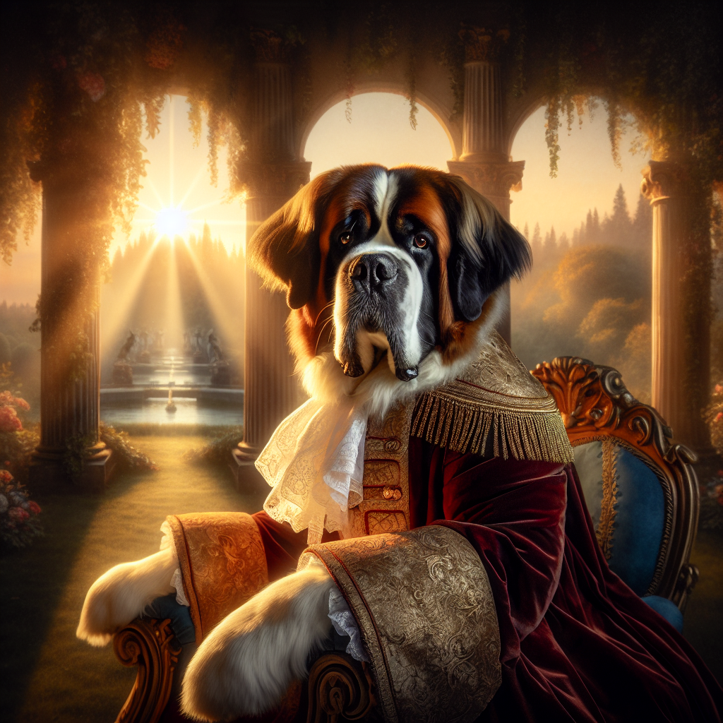 Regal Dawn Saint Bernard Canvas