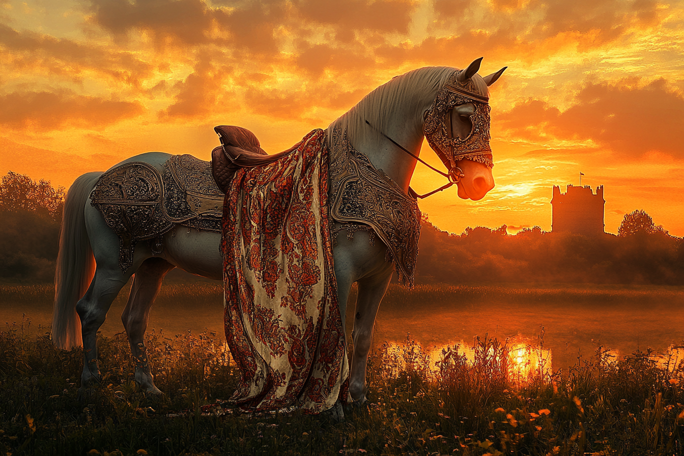Regal Equine Sunset Canvas