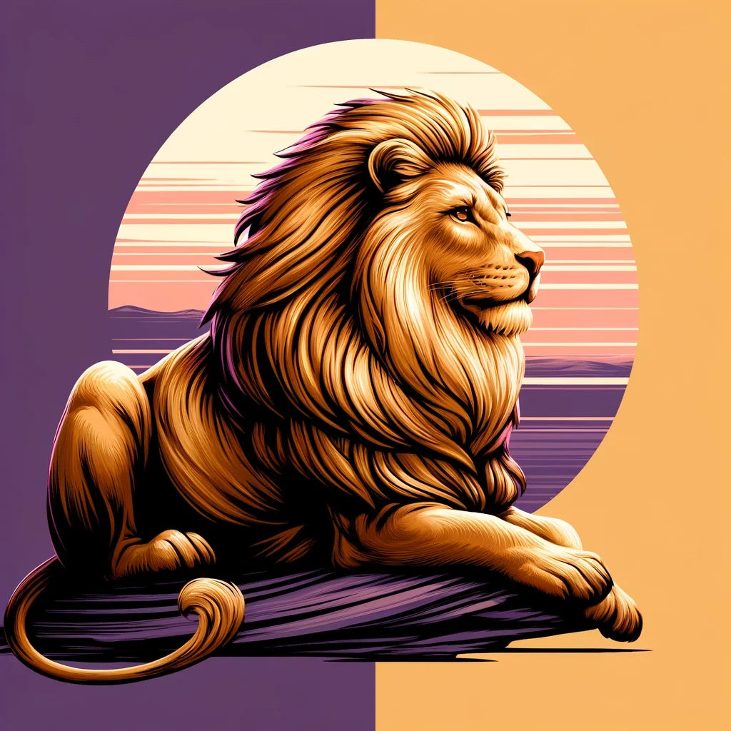 Regal Lion Cotton Cushion