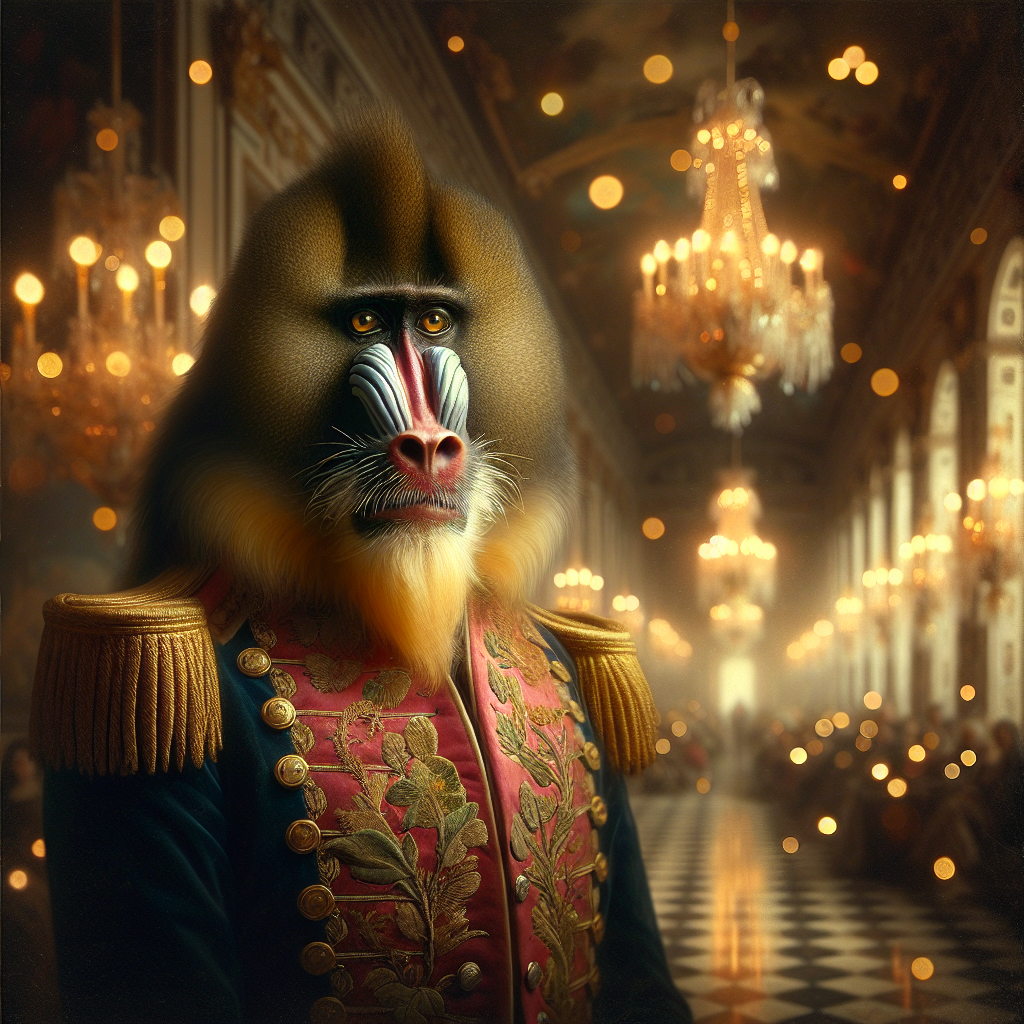 Regal Mandrill Majesty Canvas