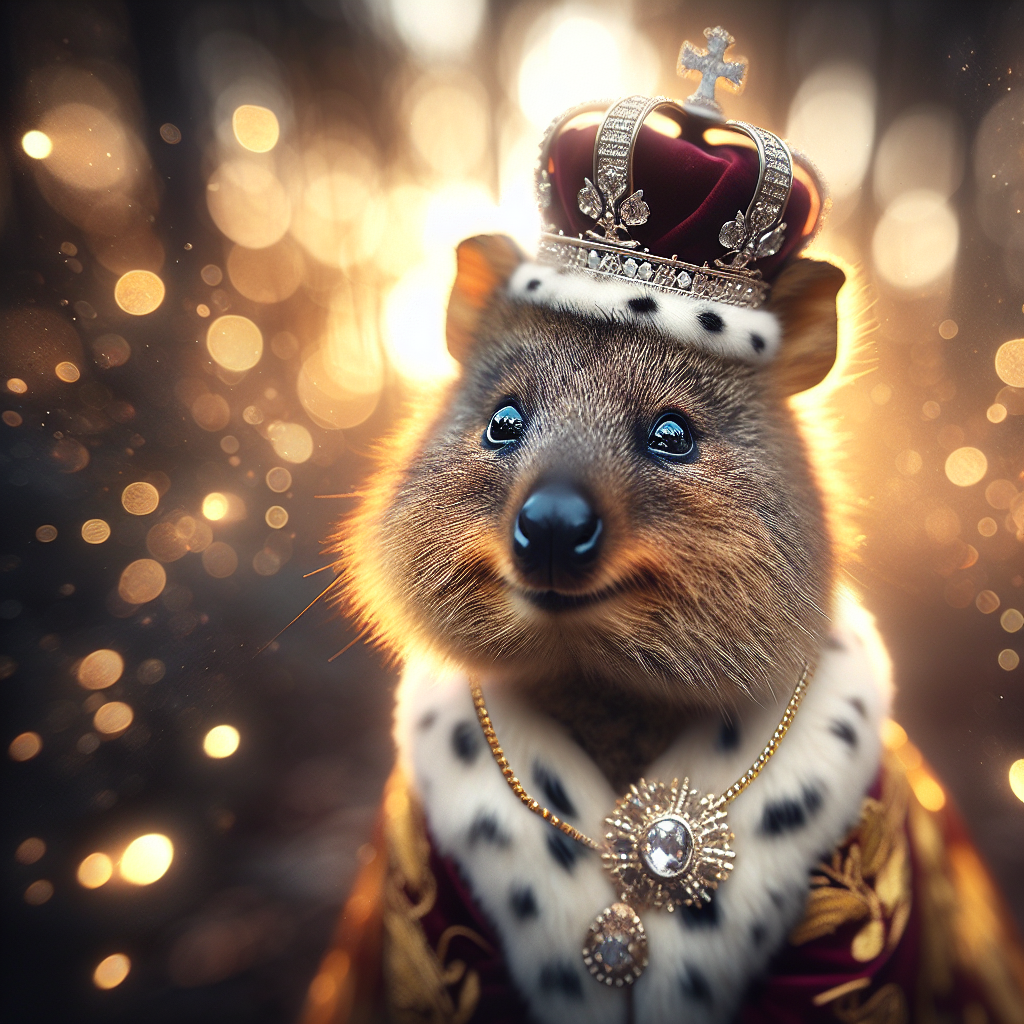 Regal Quokka Dusk Portrait Canvas
