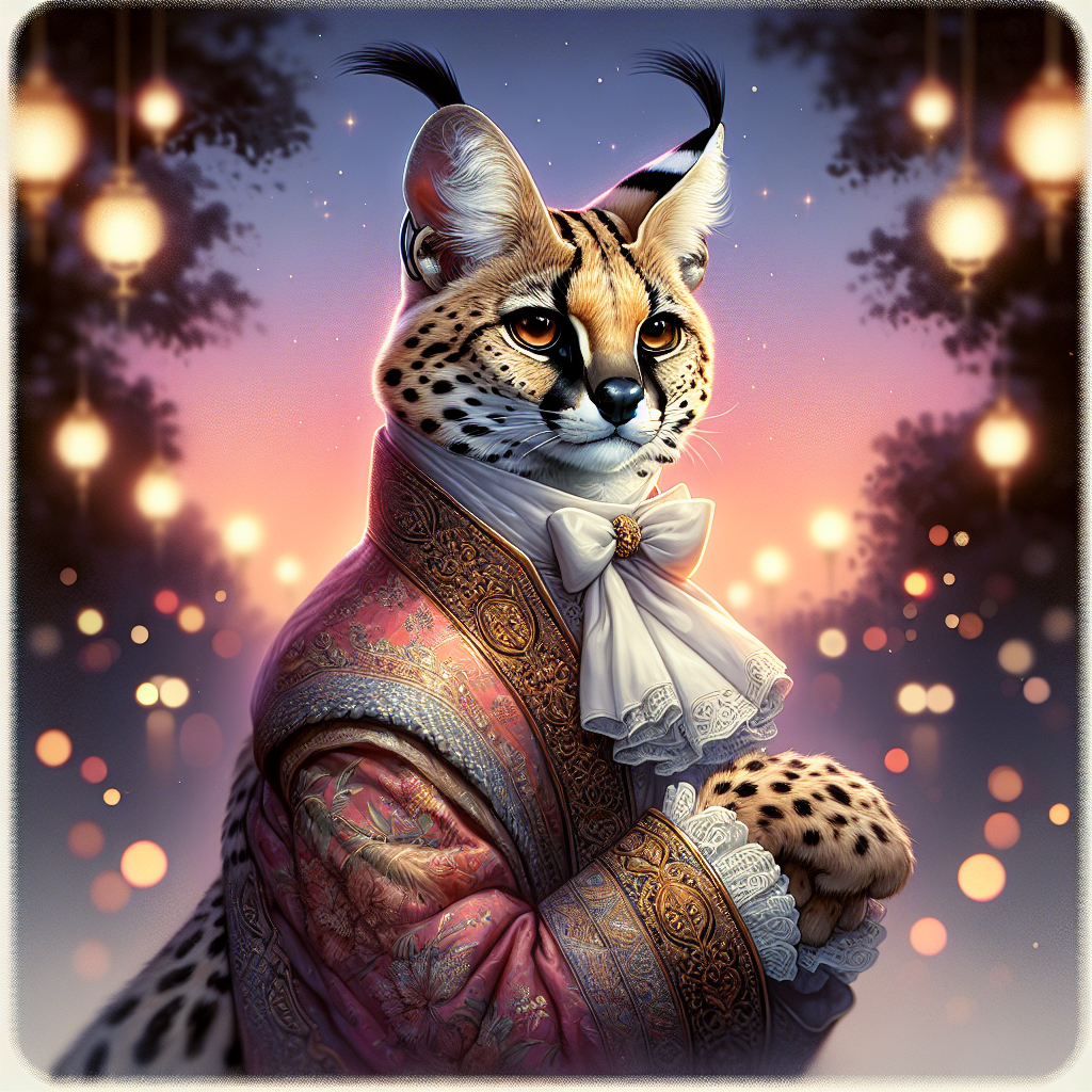 Regal Serval Dusk Canvas