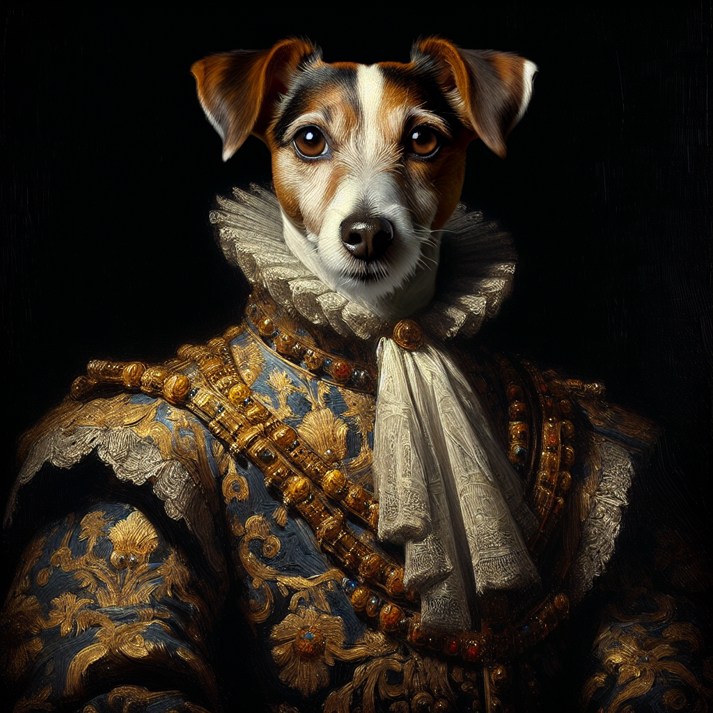 Regal Terrier Royalty Canvas