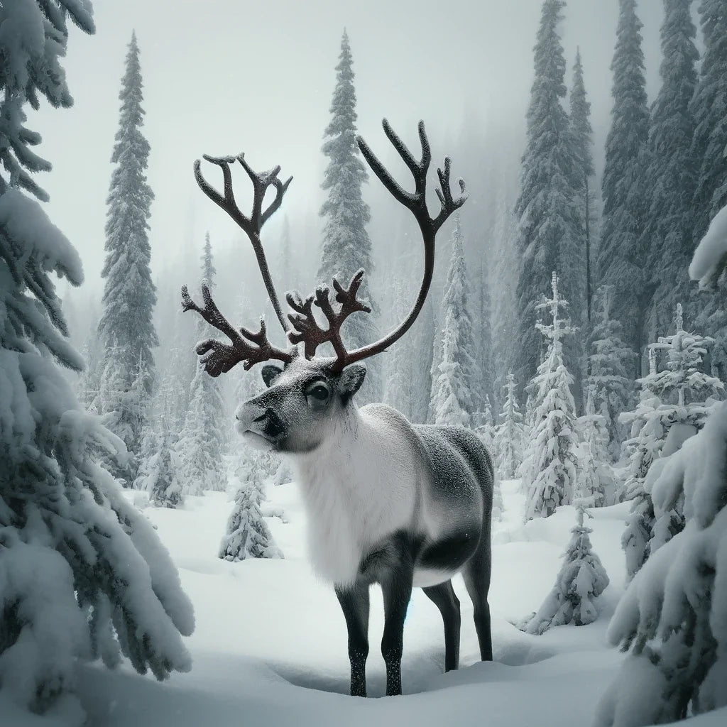 Reindeer Majesty Canvas