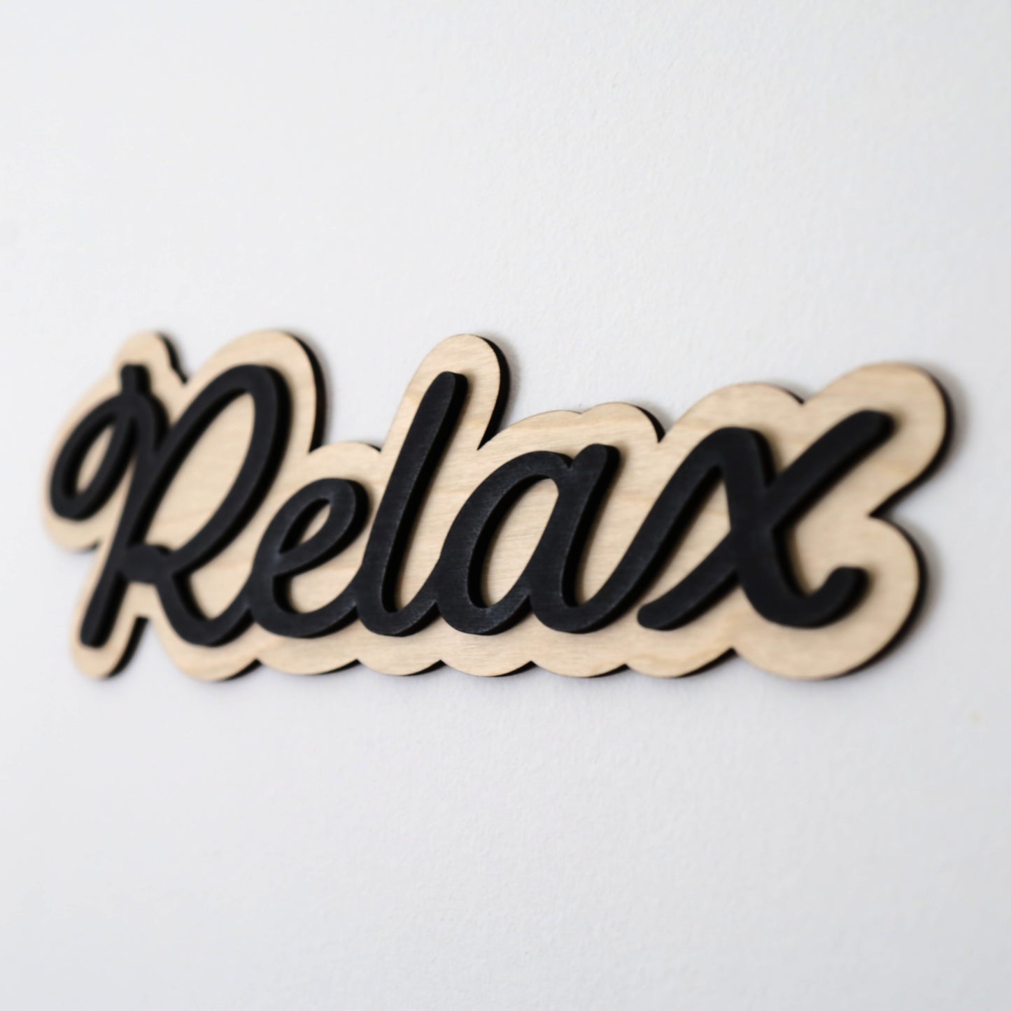 Relax Wall Art Home Sign