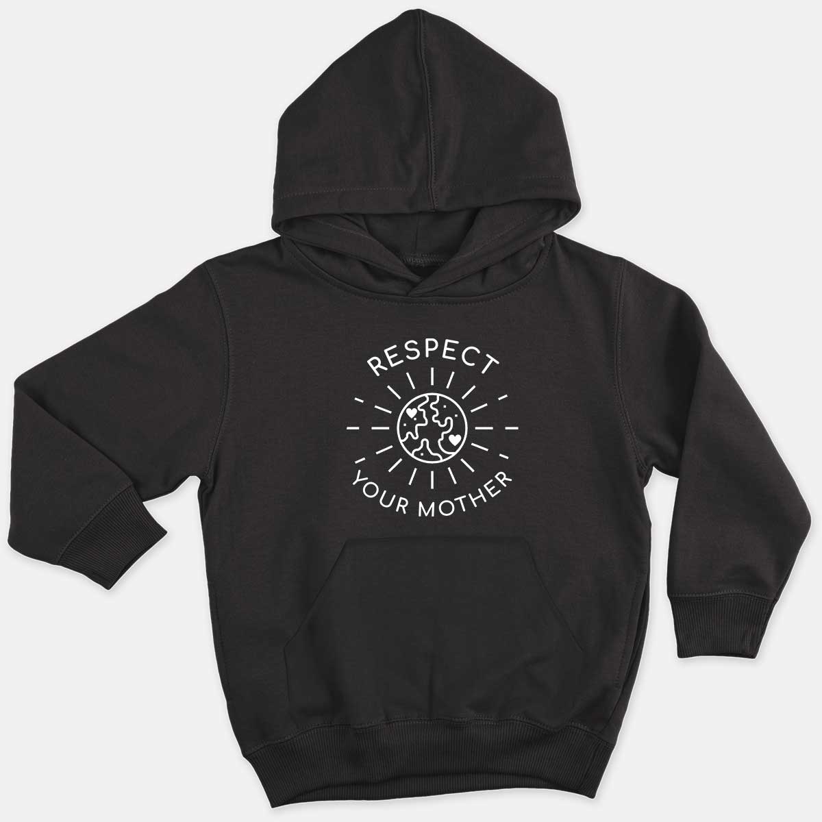 Respect Your Mother Kids Hoodie (Unisex)