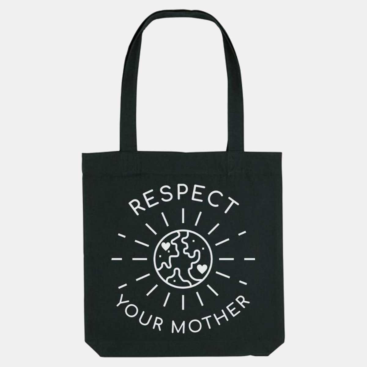 Respect Your Mother Woven Tote Bag, Vegan Gift