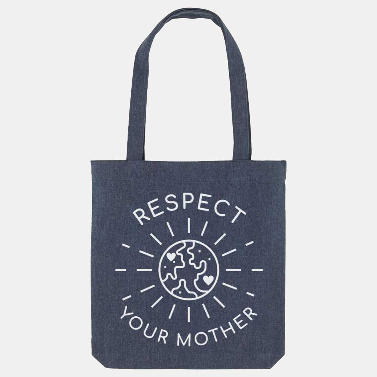 Respect Your Mother Woven Tote Bag, Vegan Gift