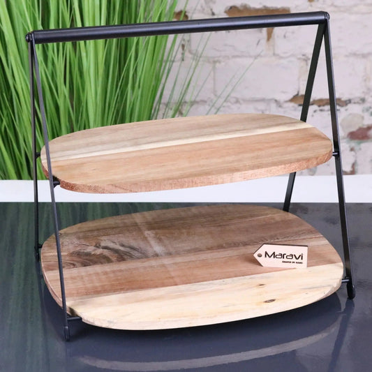 Revika 27cm 2 Tier Cake Stand