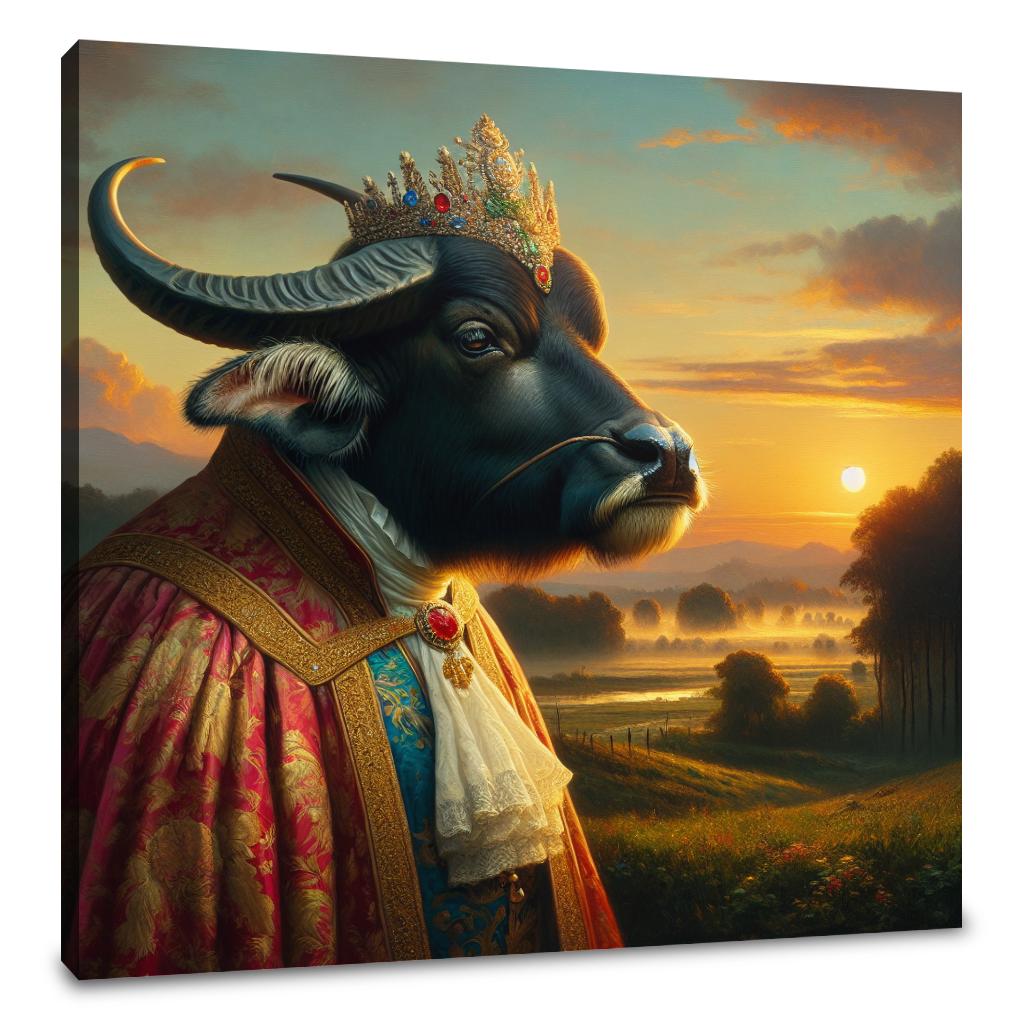 Majestic Aristocrat Buffalo Dusk Canvas