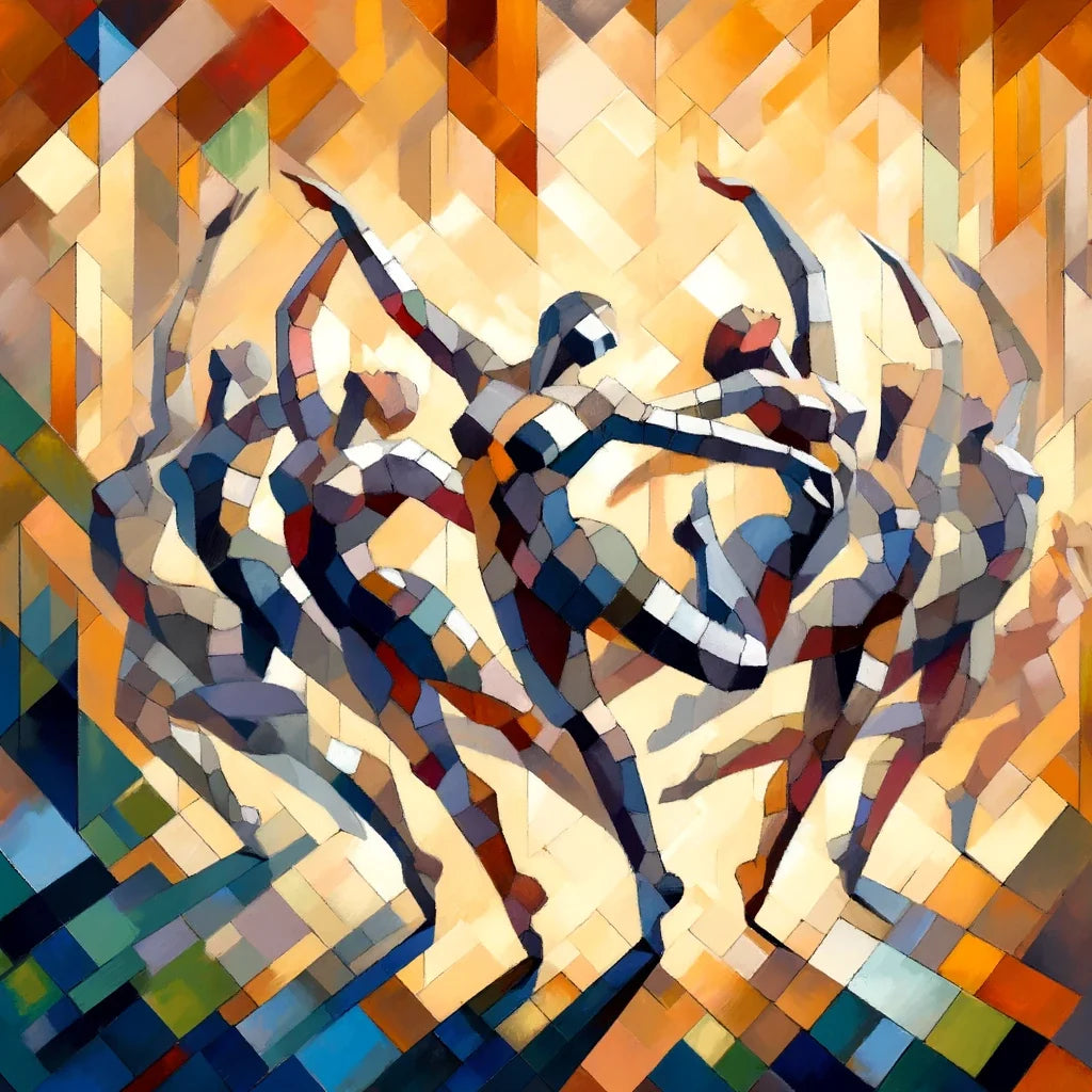 Rhythmic Dance Abstract Canvas