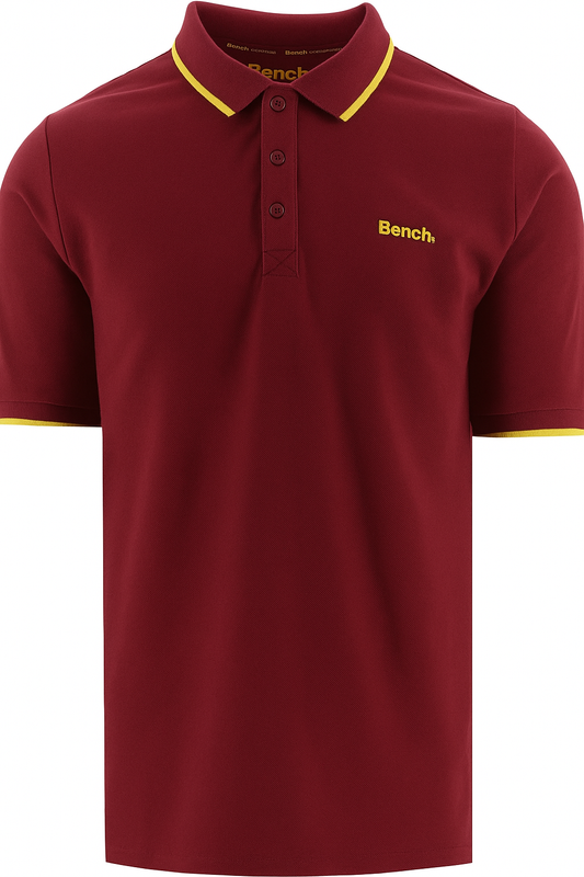 Bench Workwear Deep Red Richmond Polo Shirt