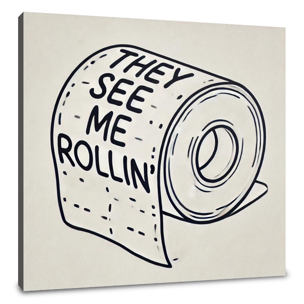Rollin' with Humour Canvas