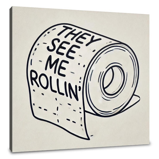 Rollin' with Humour Canvas