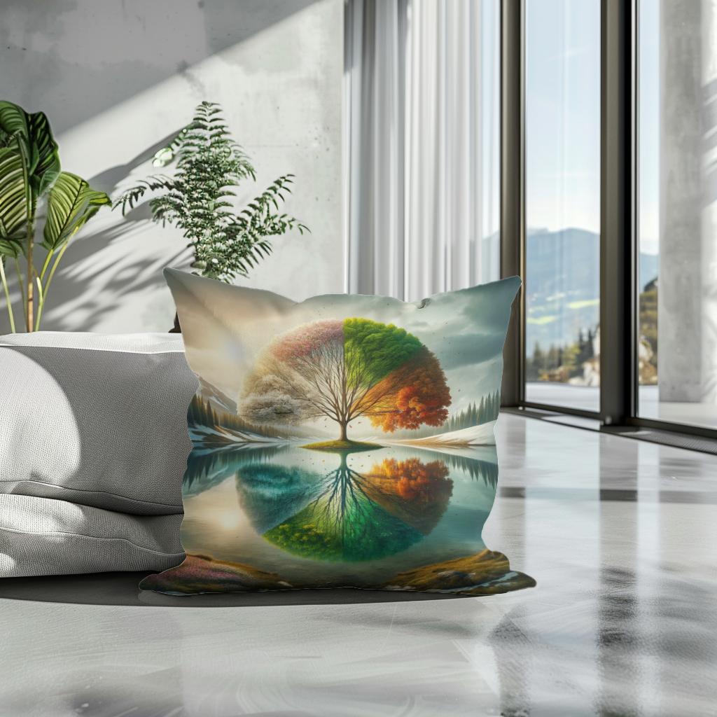Seasonal Reflections Cotton Cushion